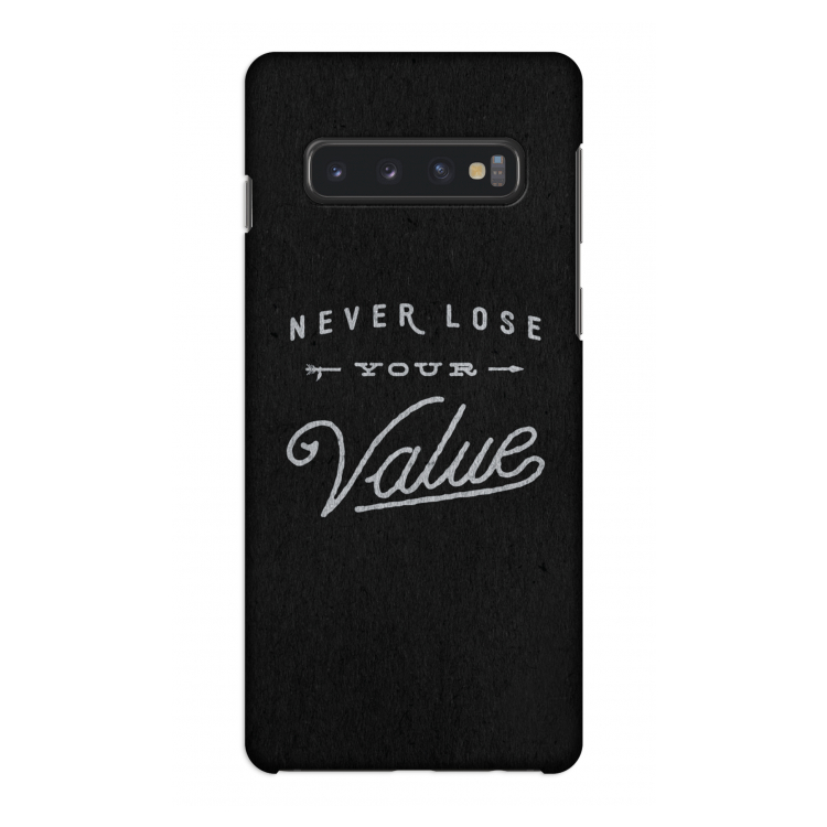 Never lose your value: Samsung Galaxy S10 4G Volledig Geprint Hoesje