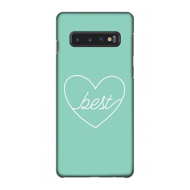 Best heart pastel: Samsung Galaxy S10 4G Volledig Geprint Hoesje