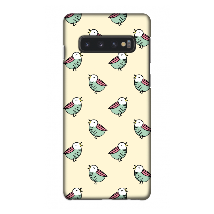 Vogeltjes: Samsung Galaxy S10 4G Volledig Geprint Hoesje