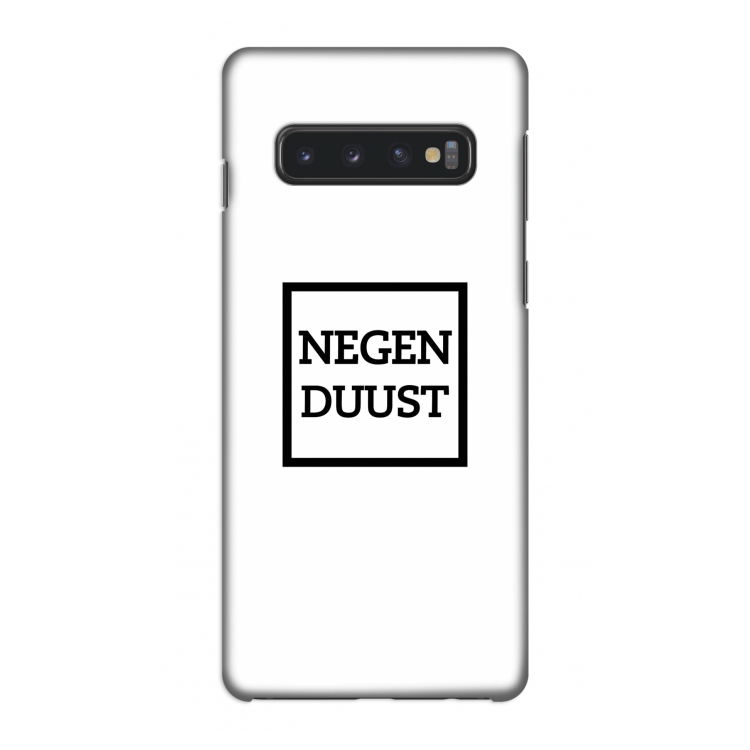 Negenduust vierkant: Samsung Galaxy S10 4G Volledig Geprint Hoesje