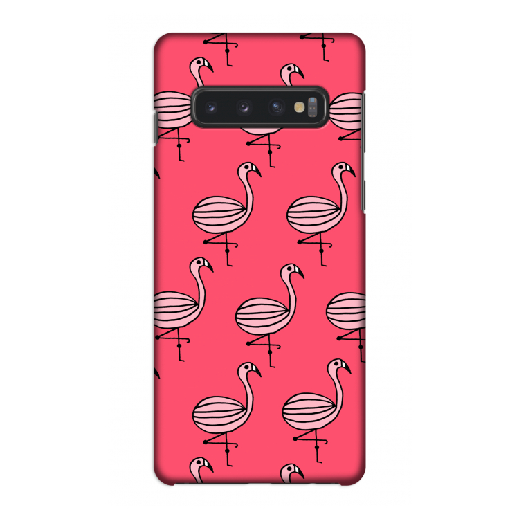 Flamingo: Samsung Galaxy S10 4G Volledig Geprint Hoesje