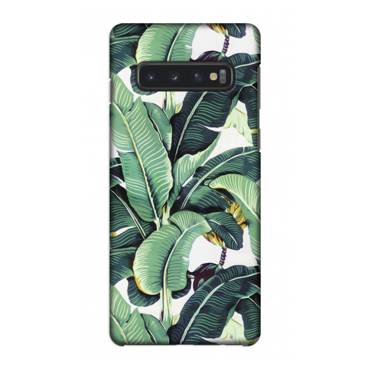 Bananenbladeren: Samsung Galaxy S10 4G Volledig Geprint Hoesje