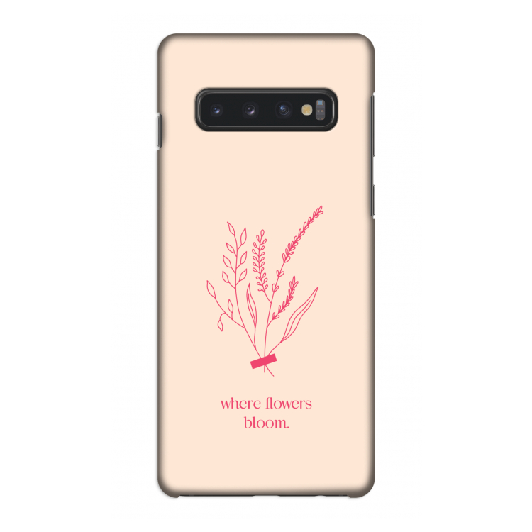 Where flowers bloom: Samsung Galaxy S10 4G Volledig Geprint Hoesje