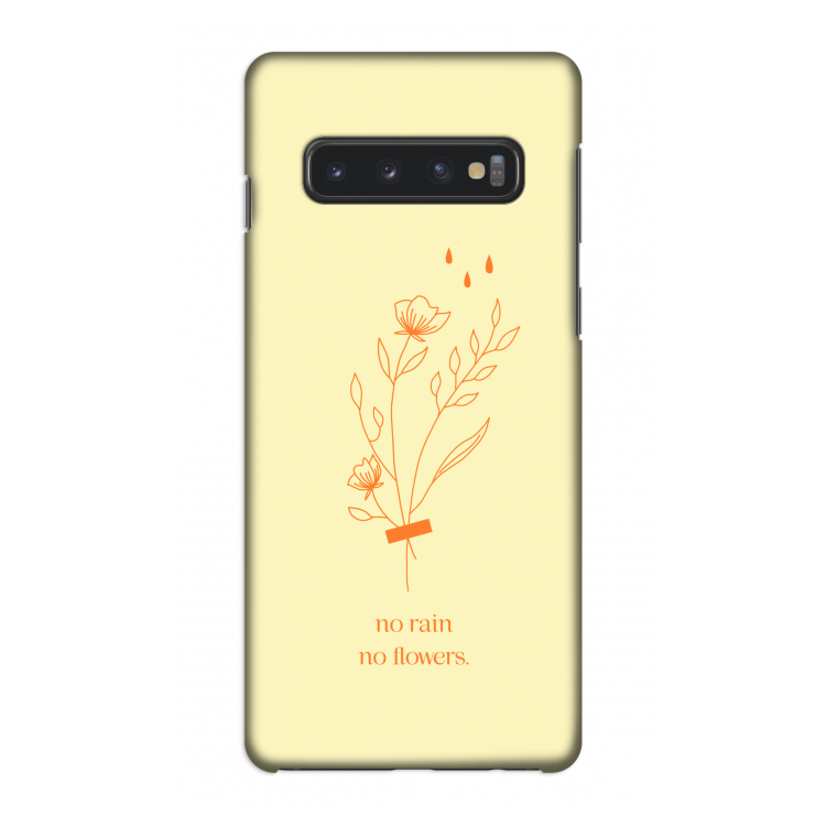 No rain no flowers: Samsung Galaxy S10 4G Volledig Geprint Hoesje