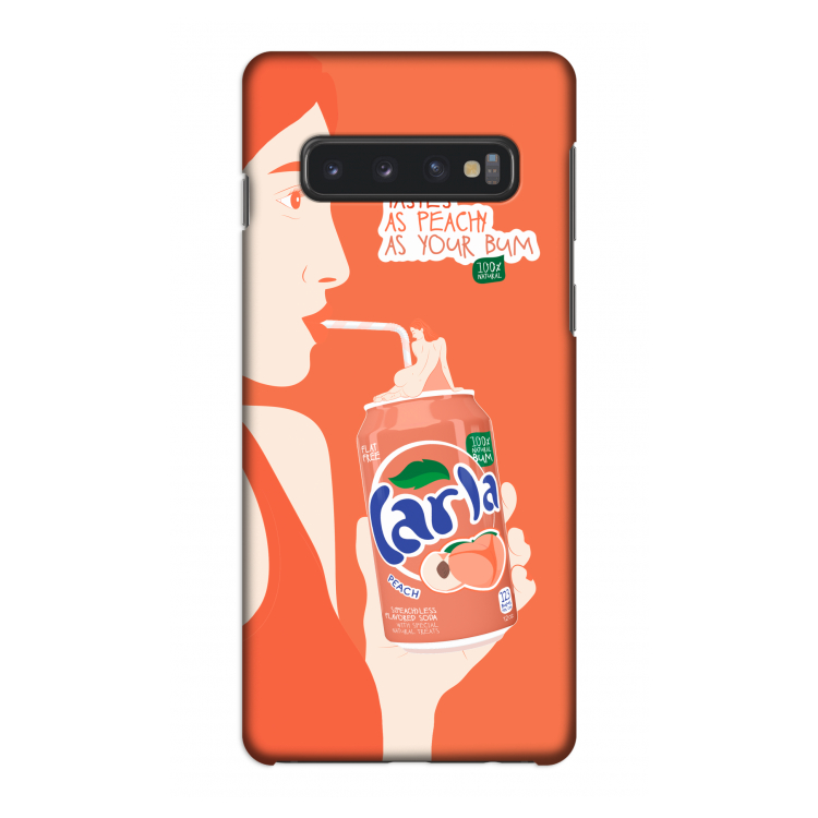 Peach please!: Samsung Galaxy S10 4G Volledig Geprint Hoesje