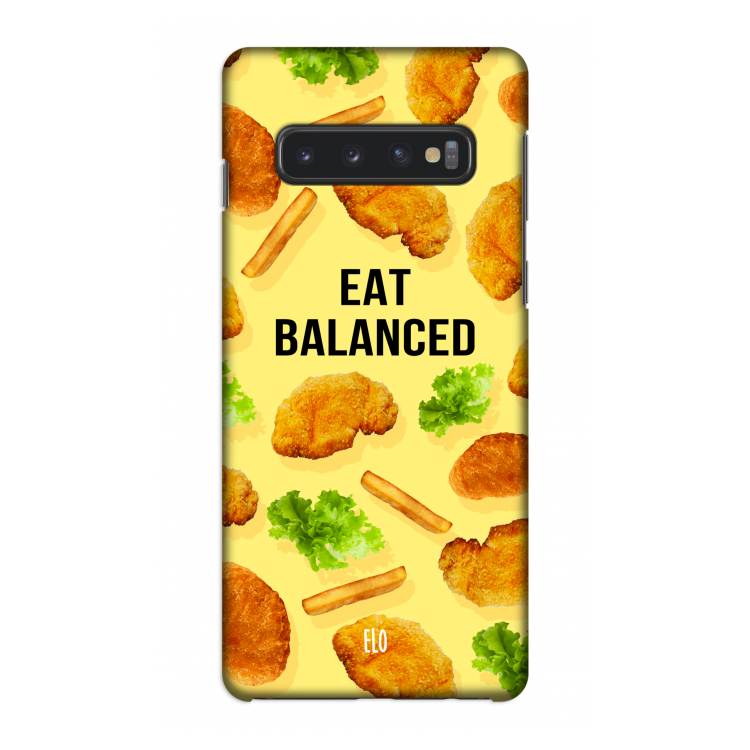 Eat Balanced: Samsung Galaxy S10 4G Volledig Geprint Hoesje