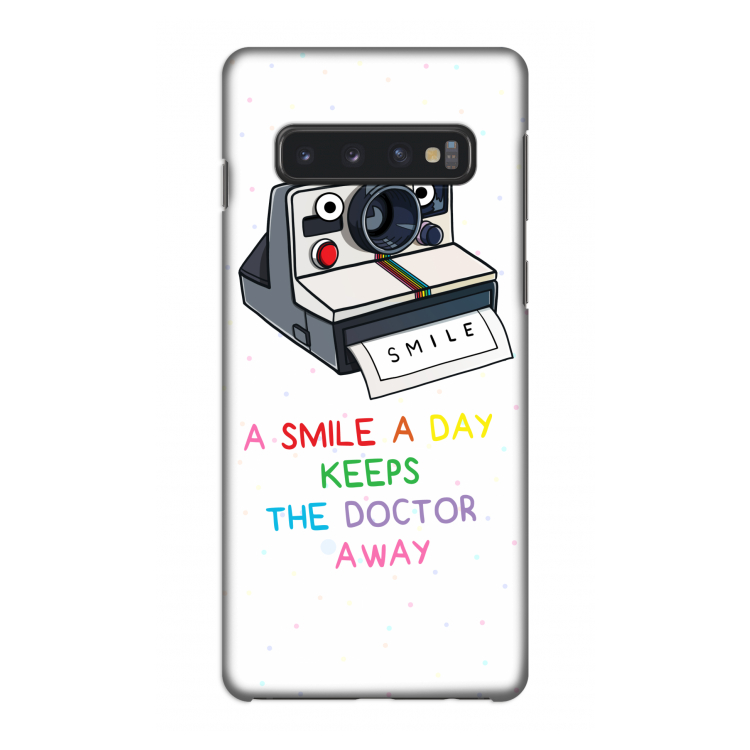 Smile: Samsung Galaxy S10 4G Volledig Geprint Hoesje