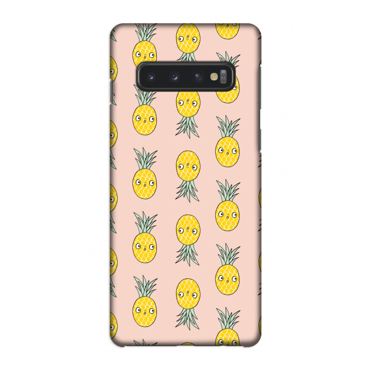 Ananas: Samsung Galaxy S10 4G Volledig Geprint Hoesje