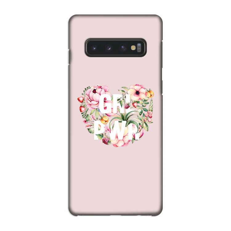 GRL PWR Flower: Samsung Galaxy S10 4G Volledig Geprint Hoesje