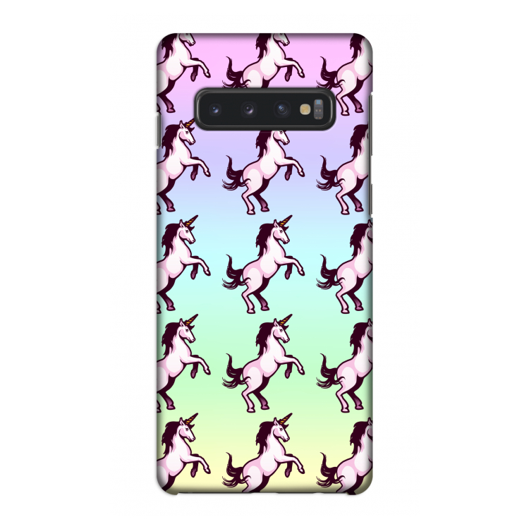 Musketon Unicorn: Samsung Galaxy S10 4G Volledig Geprint Hoesje