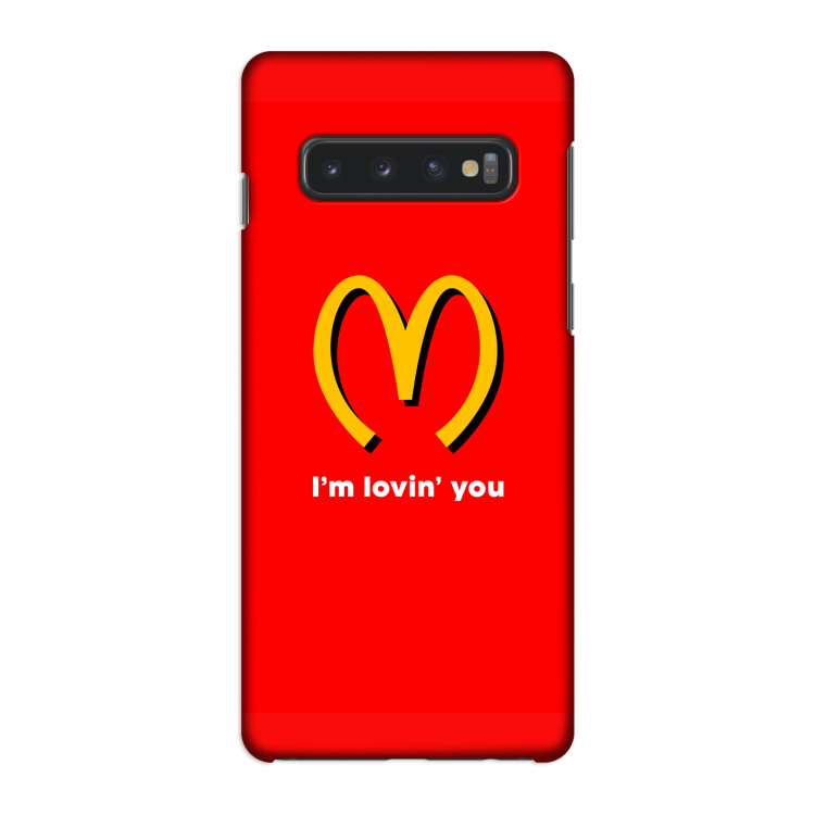 I'm lovin' you: Samsung Galaxy S10 4G Volledig Geprint Hoesje