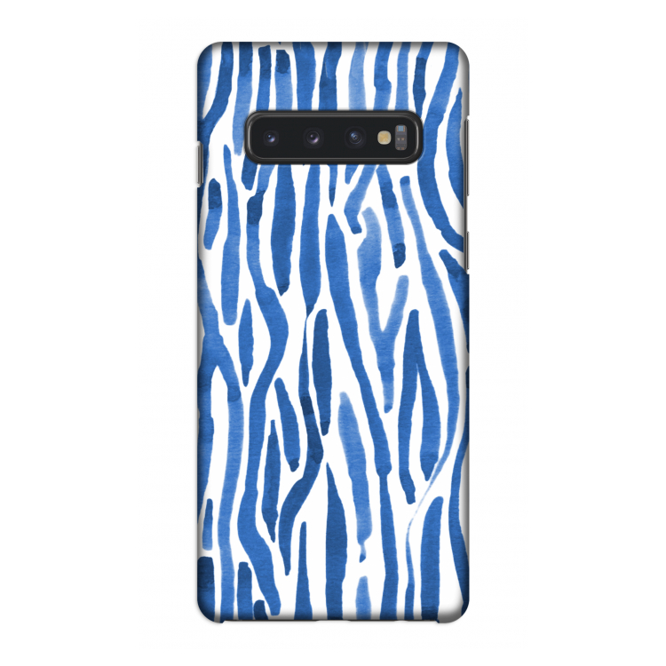Blauwe nerven: Samsung Galaxy S10 4G Volledig Geprint Hoesje