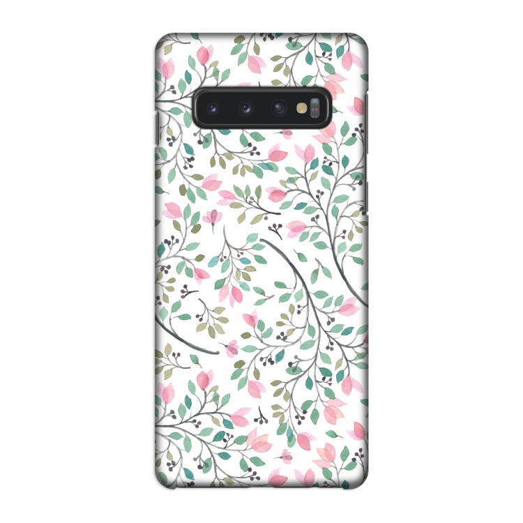 Sierlijke bloemen: Samsung Galaxy S10 4G Volledig Geprint Hoesje