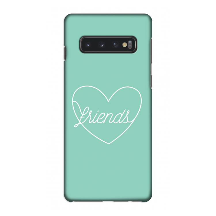 Friends heart pastel: Samsung Galaxy S10 4G Volledig Geprint Hoesje