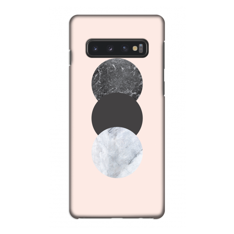 Marmeren cirkels: Samsung Galaxy S10 4G Volledig Geprint Hoesje