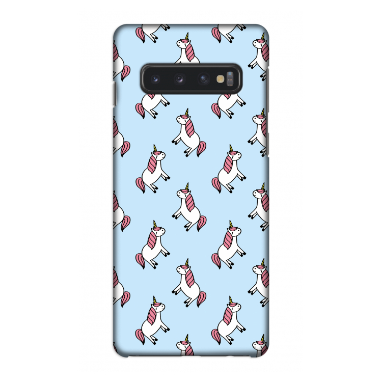 Eenhoorns overal: Samsung Galaxy S10 4G Volledig Geprint Hoesje