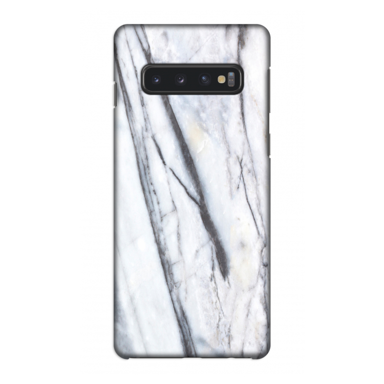 Gestreepte marmer: Samsung Galaxy S10 4G Volledig Geprint Hoesje