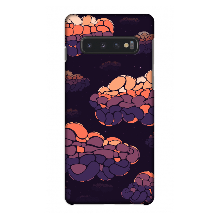 Patroon Wolken: Samsung Galaxy S10 4G Volledig Geprint Hoesje