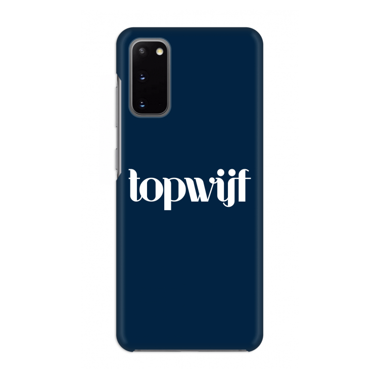 Topwijf Navy: Volledig geprint Samsung Galaxy S20 Hoesje