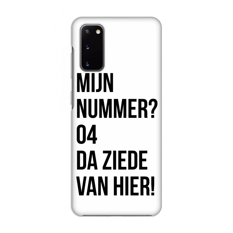 Da ziede van hier: Volledig geprint Samsung Galaxy S20 Hoesje