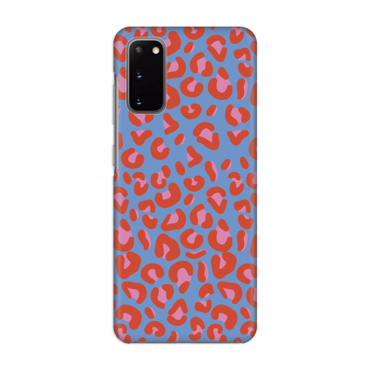 Leopard blue: Volledig geprint Samsung Galaxy S20 Hoesje
