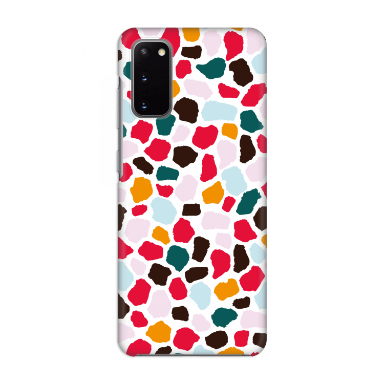 Colored Giraffe: Volledig geprint Samsung Galaxy S20 Hoesje