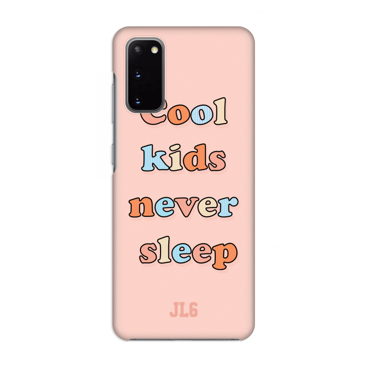 Cool Kids Never Sleep: Volledig geprint Samsung Galaxy S20 Hoesje