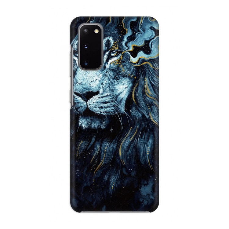 Darkness Lion: Volledig geprint Samsung Galaxy S20 Hoesje