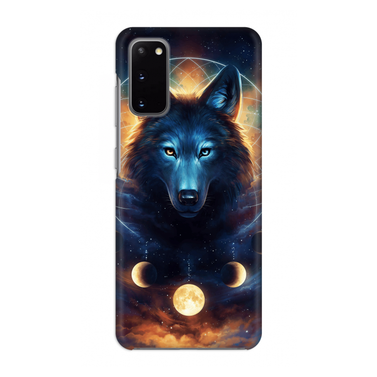 Wolf Dreamcatcher: Volledig geprint Samsung Galaxy S20 Hoesje