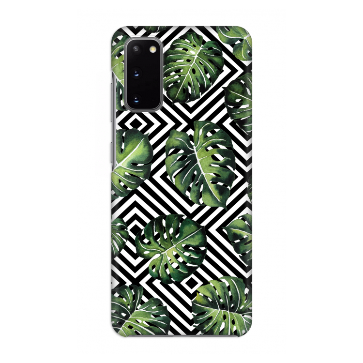 Geometrische jungle: Volledig geprint Samsung Galaxy S20 Hoesje