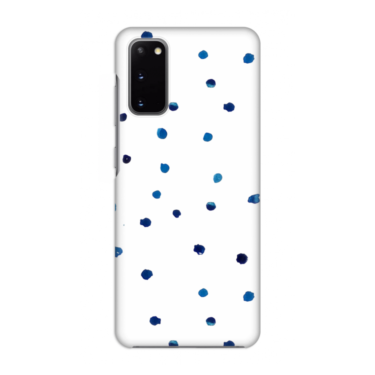Blauwe stippen: Volledig geprint Samsung Galaxy S20 Hoesje