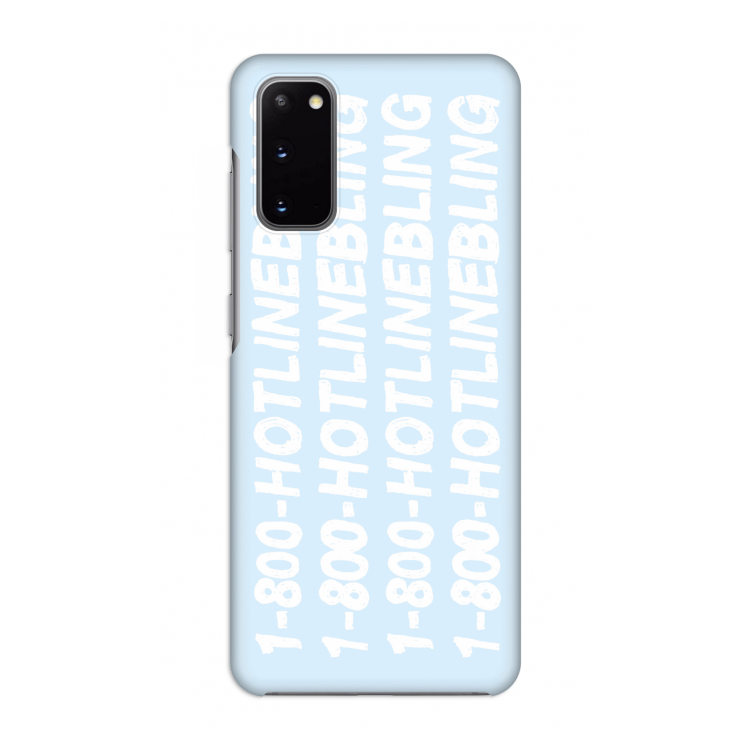 Hotline bling blue: Volledig geprint Samsung Galaxy S20 Hoesje