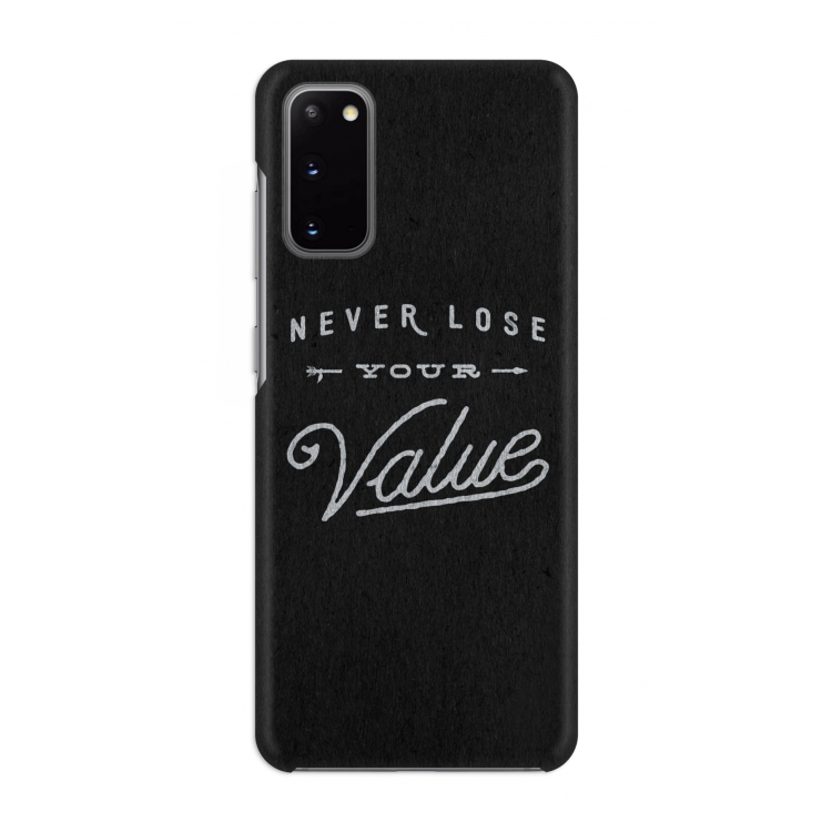 Never lose your value: Volledig geprint Samsung Galaxy S20 Hoesje