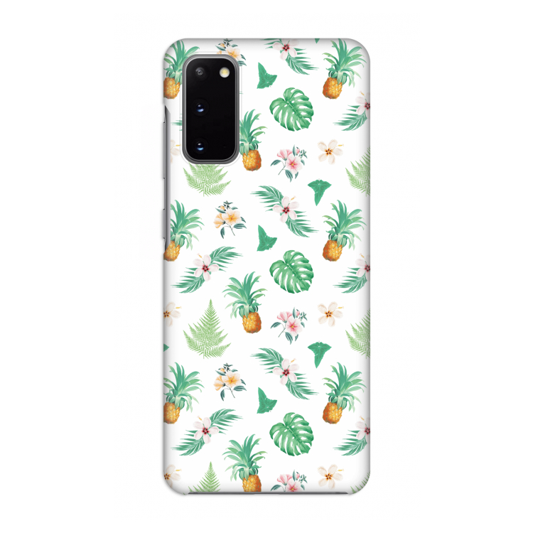 Ananas bladeren: Volledig geprint Samsung Galaxy S20 Hoesje
