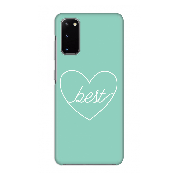 Best heart pastel: Volledig geprint Samsung Galaxy S20 Hoesje