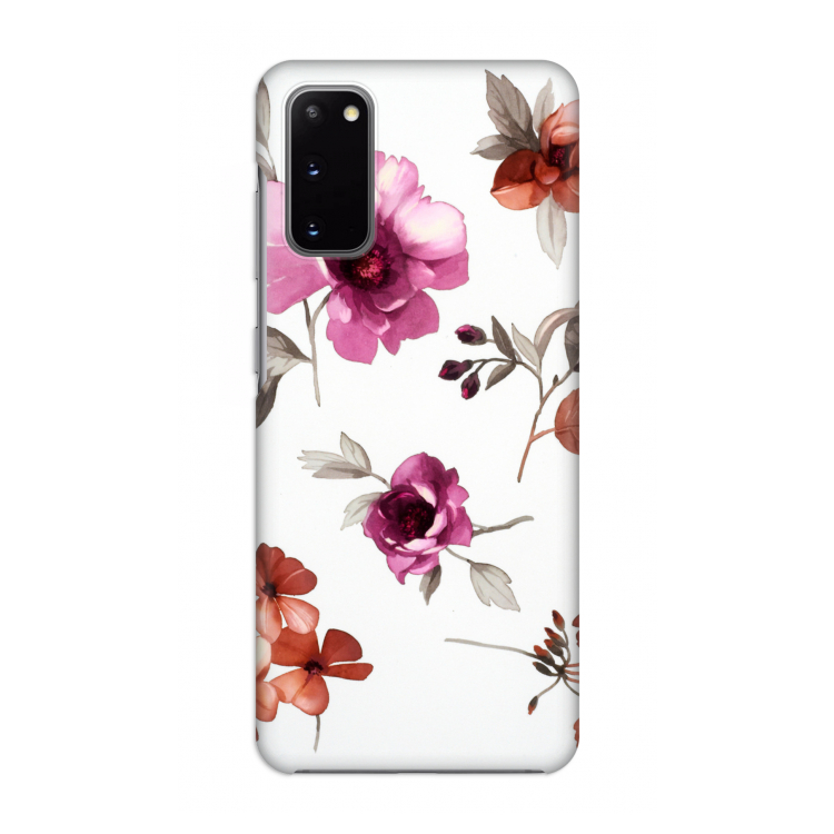 Geschilderde bloemen: Volledig geprint Samsung Galaxy S20 Hoesje