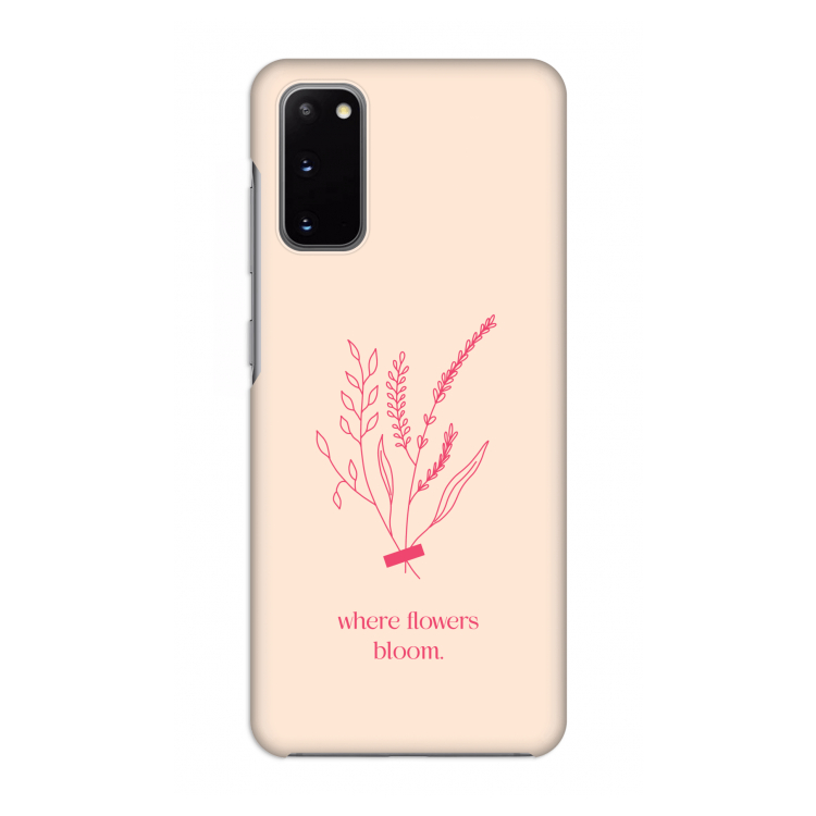 Where flowers bloom: Volledig geprint Samsung Galaxy S20 Hoesje