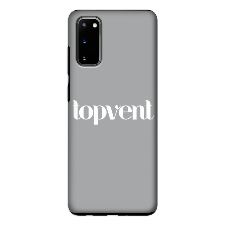 Topvent Grijs Wit: Samsung Galaxy S20 Tough Case