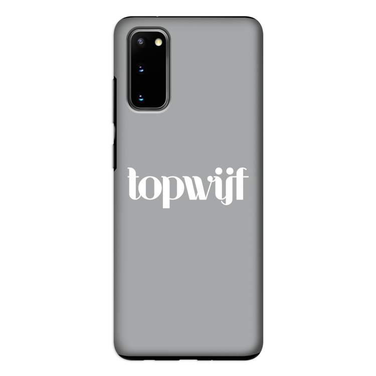 Topwijf Grijs Wit: Samsung Galaxy S20 Tough Case
