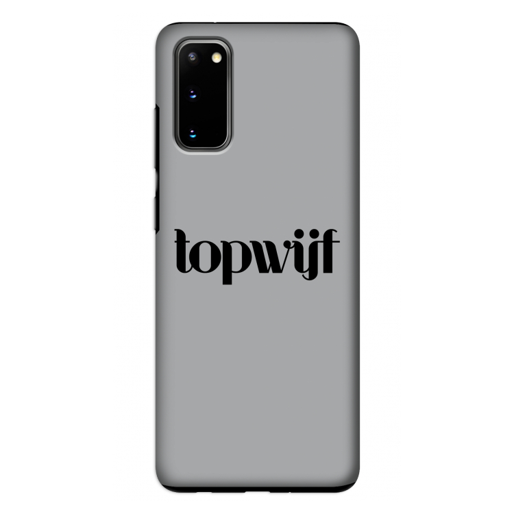 Topwijf Grijs Zwart: Samsung Galaxy S20 Tough Case