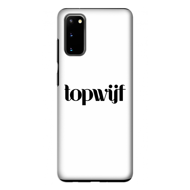 Topwijf Wit: Samsung Galaxy S20 Tough Case