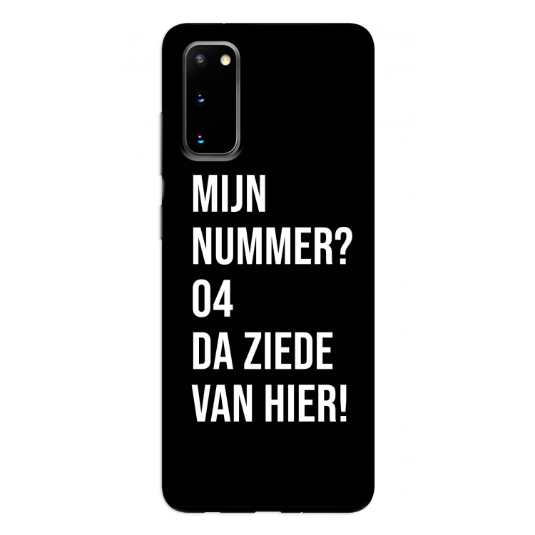 Da ziede van hier - Zwart: Samsung Galaxy S20 Tough Case