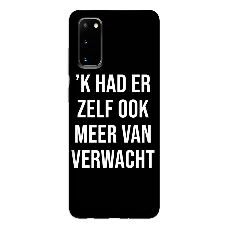 Meer verwacht - Zwart: Samsung Galaxy S20 Tough Case