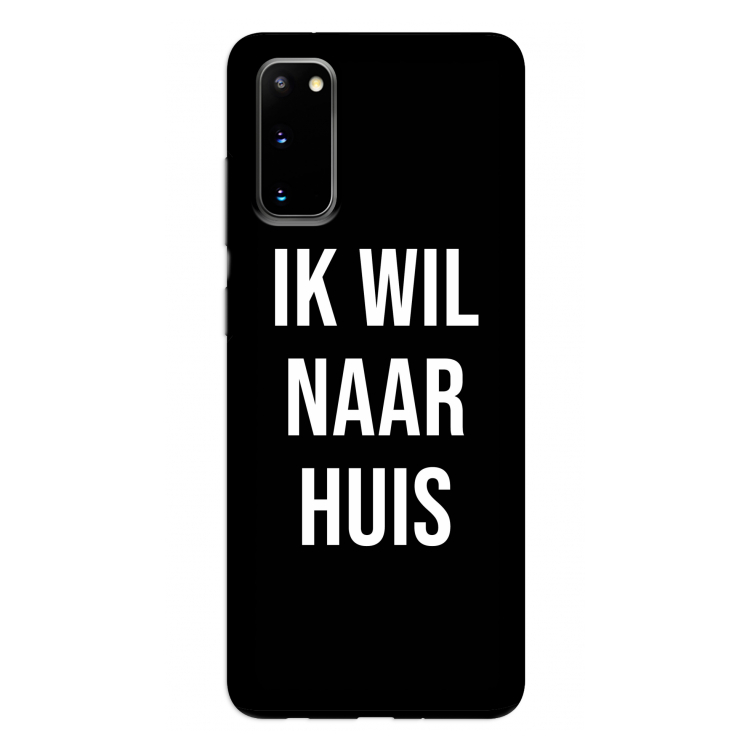 Ik wil naar huis - Zwart: Samsung Galaxy S20 Tough Case