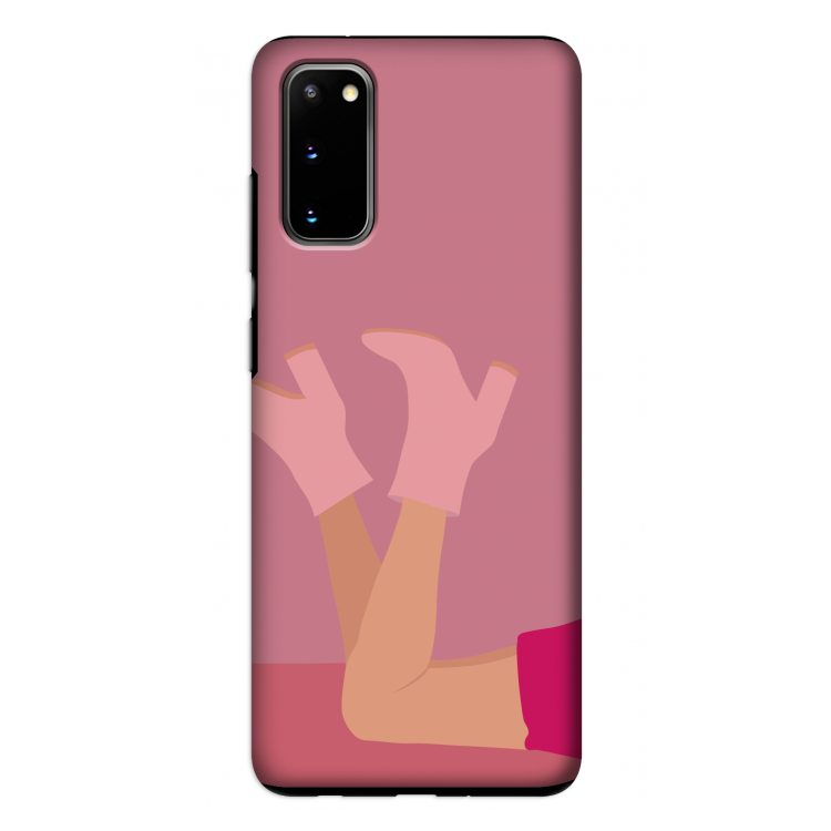 Pink boots: Samsung Galaxy S20 Tough Case