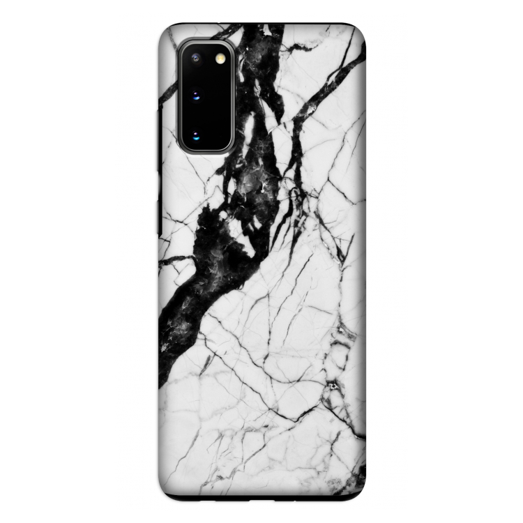 Witte marmer 2: Samsung Galaxy S20 Tough Case