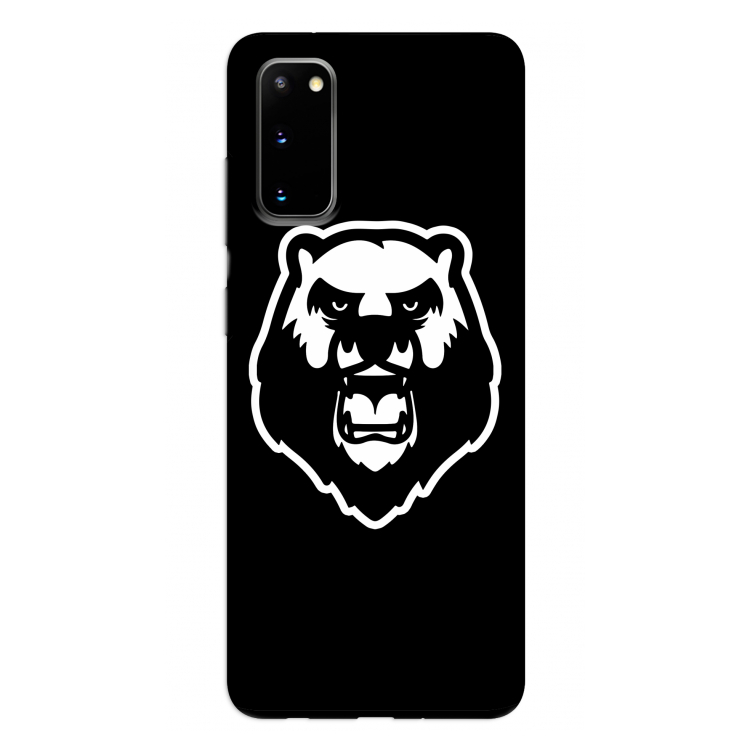 Angry Bear (black): Samsung Galaxy S20 Tough Case