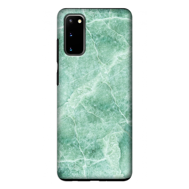 Groen marmer: Samsung Galaxy S20 Tough Case