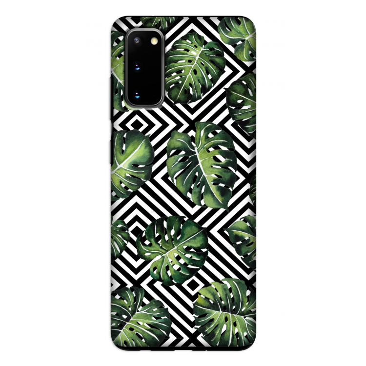 Geometrische jungle: Samsung Galaxy S20 Tough Case