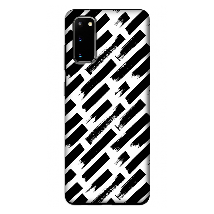 Zwarte vegen: Samsung Galaxy S20 Tough Case